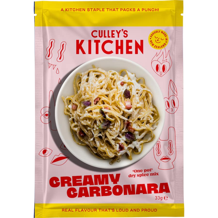 Culley's Kitchen Recipe Base Creamy Carbonara Sachet 33g