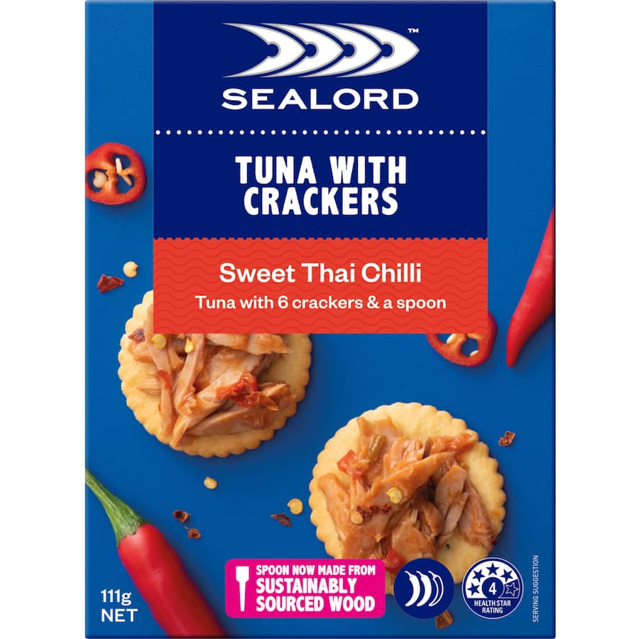 Sealord Tuna & Crackers Thai Chilli (6 crackers) 111g