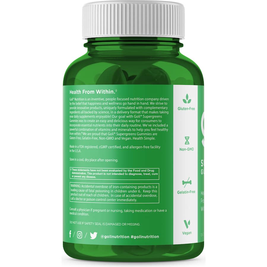 Goli Nutrition Supergreens Gummies 60pack