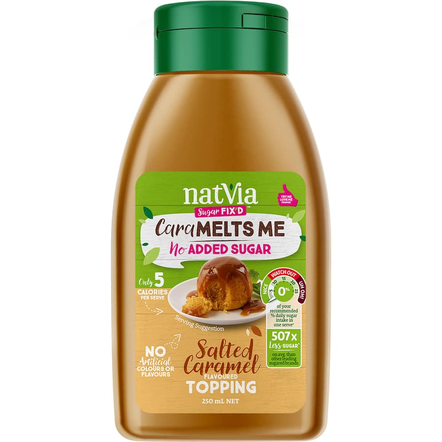 Natvia Salted Caramel Topping