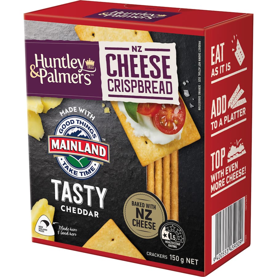 Huntley & Palmers Crispbread Tasty Cheese 150g