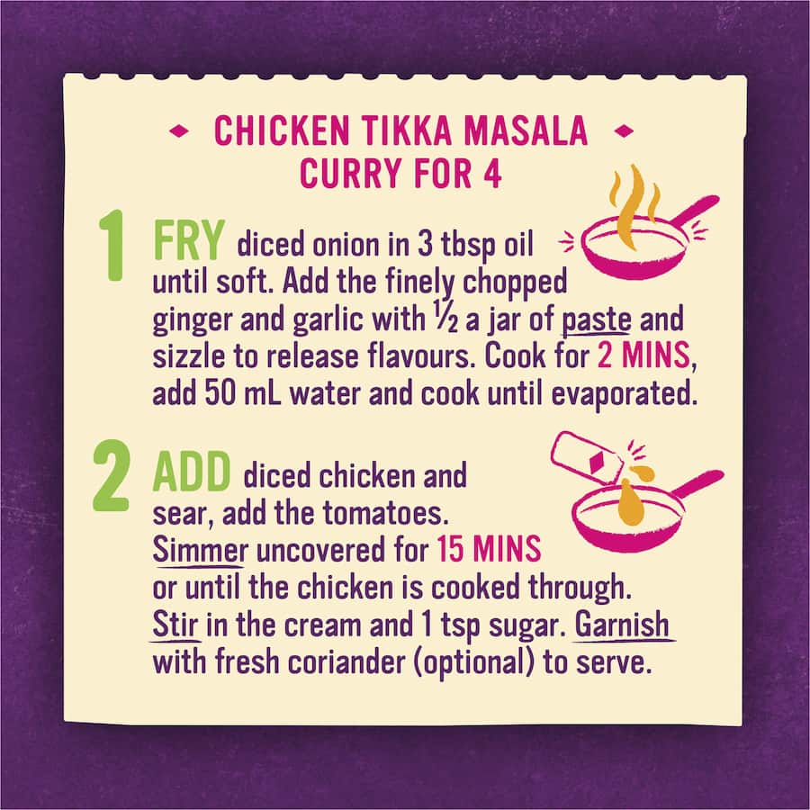 Pataks Curry Paste Tikka Masala Medium Jar 283g