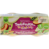 Woolworths Fruit Snack 2 Fruits In Tropical Jelly 120g pottles 4pack