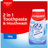 Colgate 2 In 1 Toothpaste Mouthwash Teeth Whitening