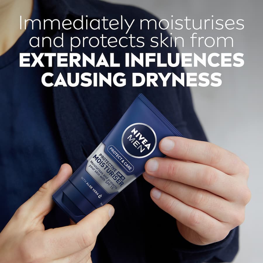 Nivea For Men Facial Moisturiser Protective Spf 15 75mL