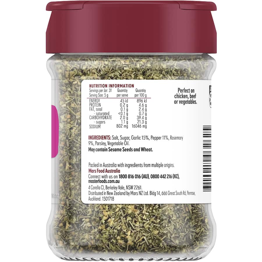 Masterfoods Tuscan Seasoning  Shaker 155g
