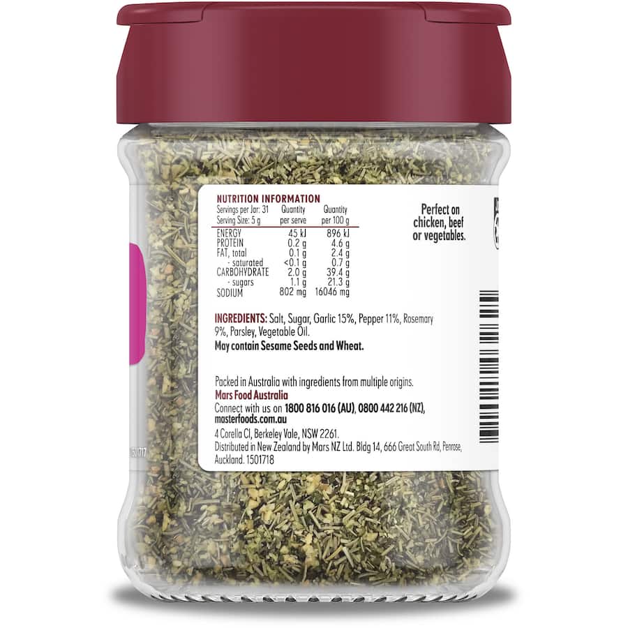 Masterfoods Tuscan Seasoning  Shaker 155g