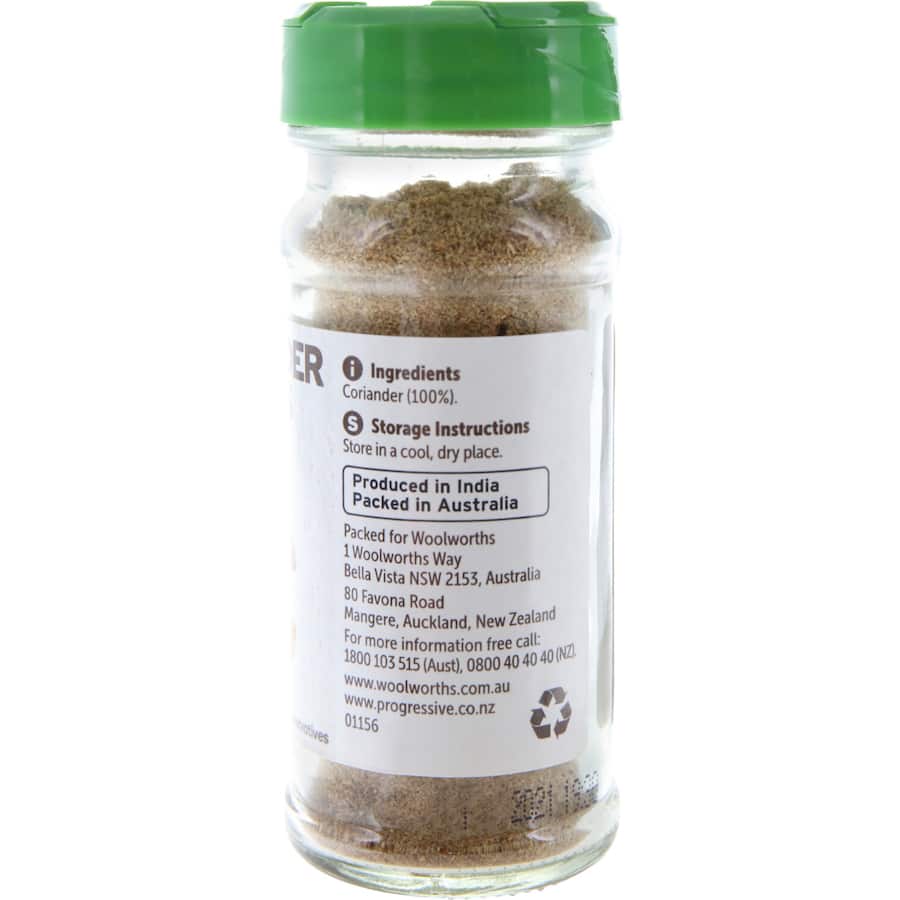 Woolworths Coriander Ground Seeds Shaker 20g