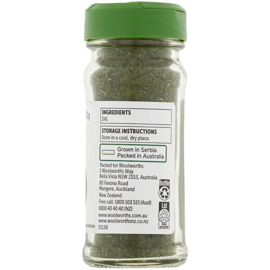Woolworths Dill Flaked Leaves Shaker 10g