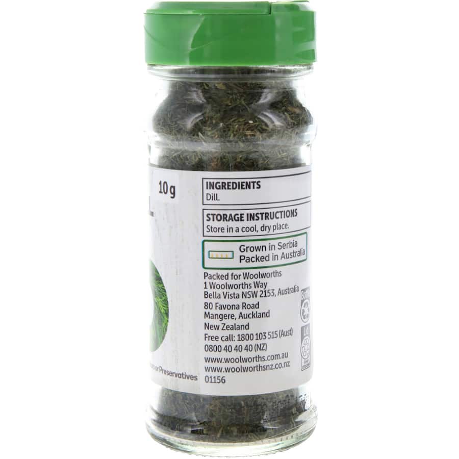 Woolworths Dill Flaked Leaves Shaker 10g