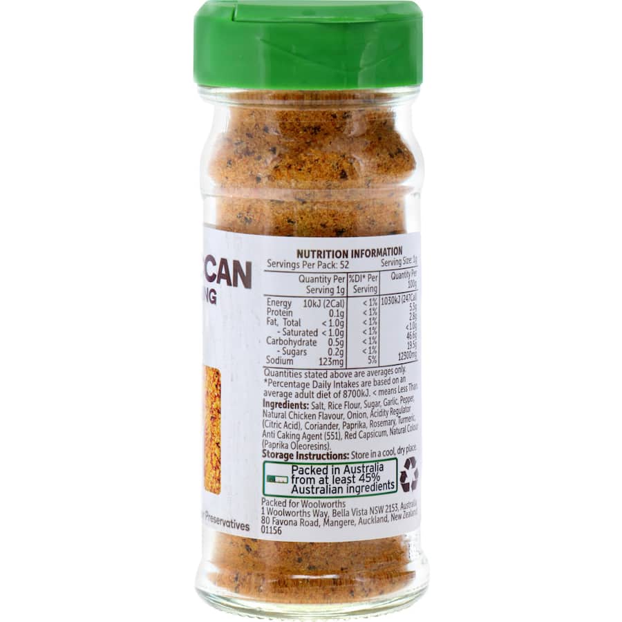 Woolworths Moroccan Seasoning  Shaker 52g