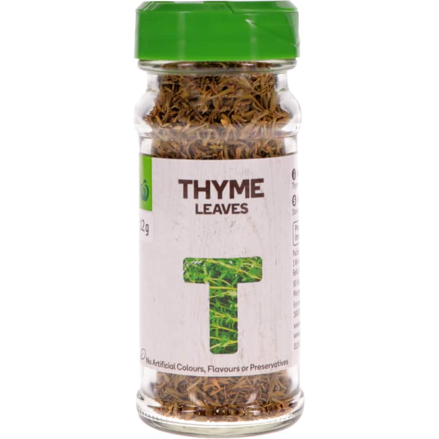 Woolworths Thyme Flaked Leaves Shaker 12g
