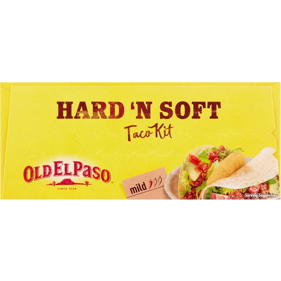 Old El Paso Hard N Soft Taco Kit Sweet Paprika & Tomato 10 pack 350g