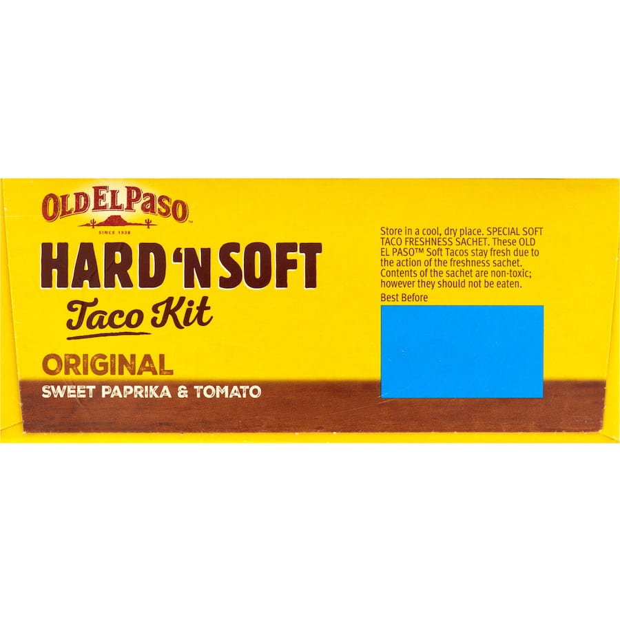 Old El Paso Hard N Soft Taco Kit Sweet Paprika & Tomato 10 pack 350g