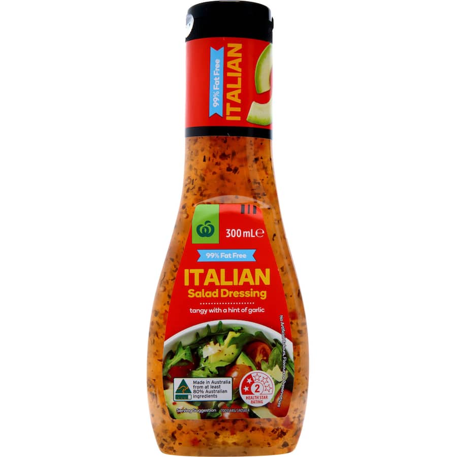 Woolworths Italian Dressing 99% Fat Free 300mL