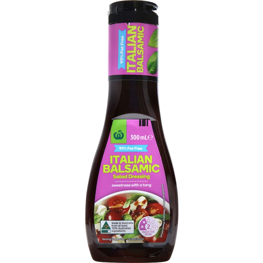 Woolworths Balsamic Dressing Italian Fat Free 300mL