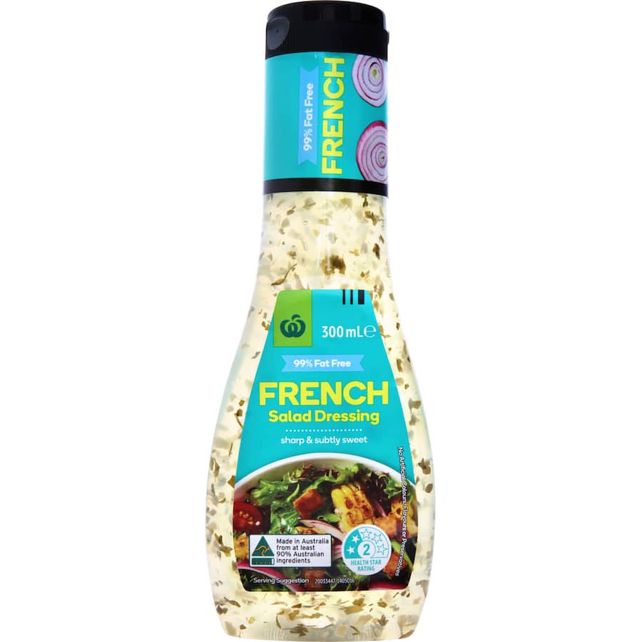 Woolworths French Dressing Fat Free 300mL