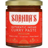 Sobhna's Curry Paste Authentic Medium Plant Based Jar 180g