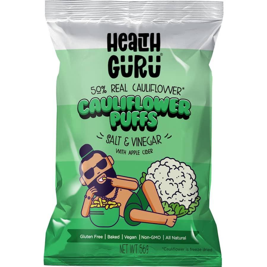 Health Guru Cauliflower Puffs Salt & Vinegar