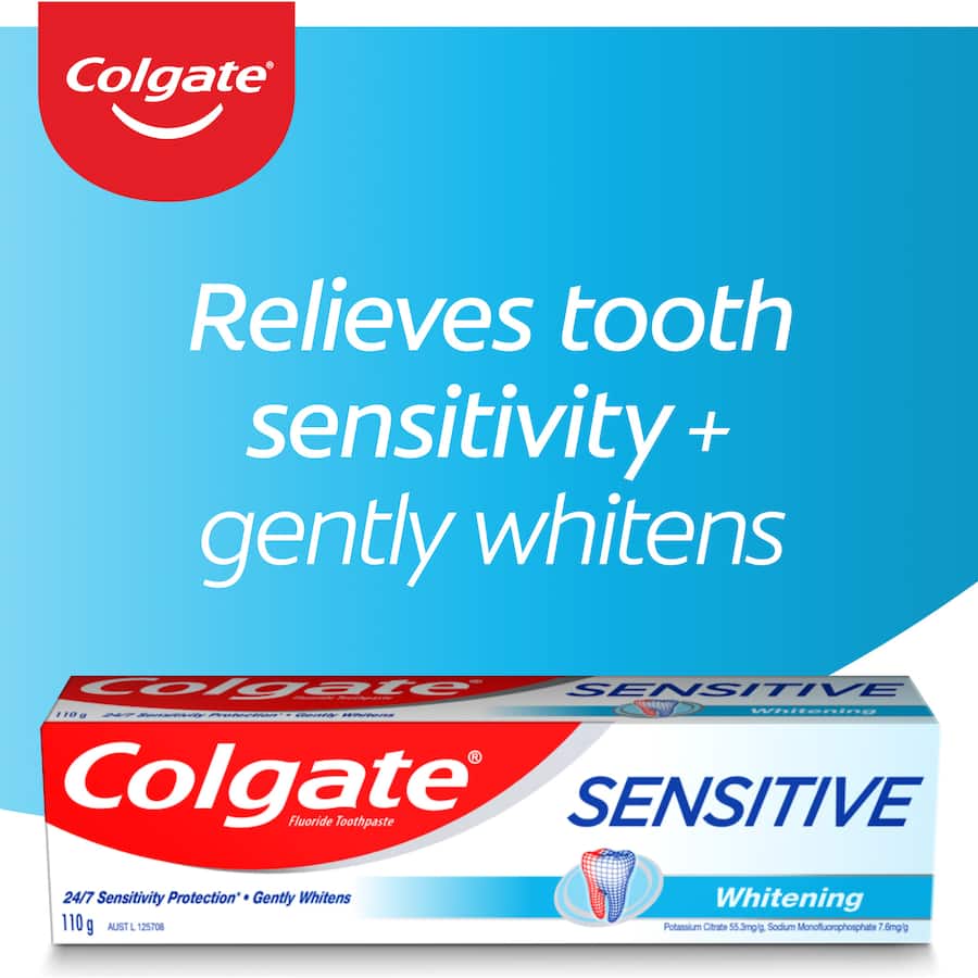Colgate Sensitive Toothpaste Teeth Whitening Tube 110g