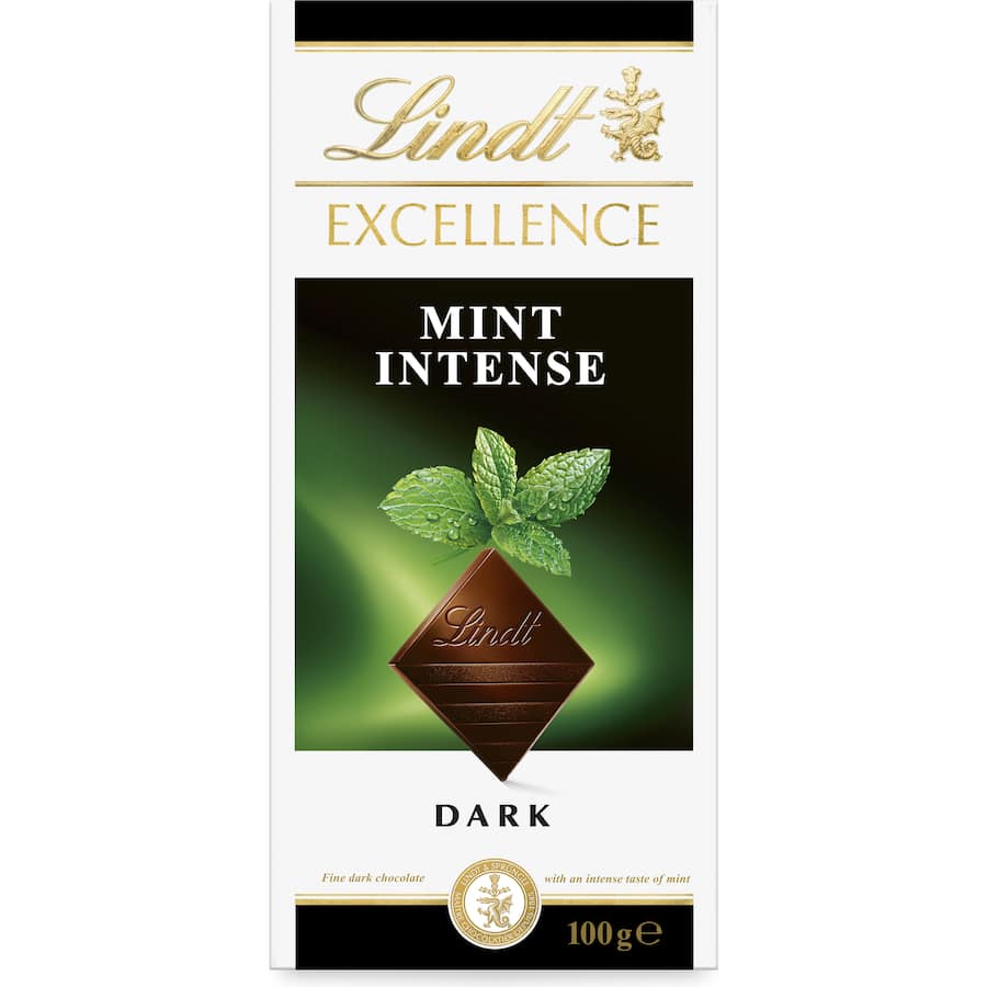 Lindt Excellence Chocolate Intense Mint 100g