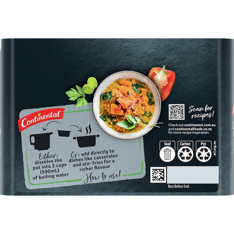 Continental Vegetable Stock Pot Concentrate 8 X 28g 8pack