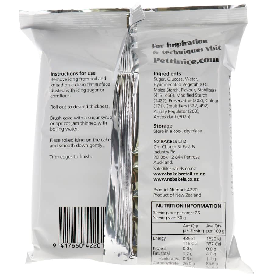 Bakel Pettinice Icing White 750g