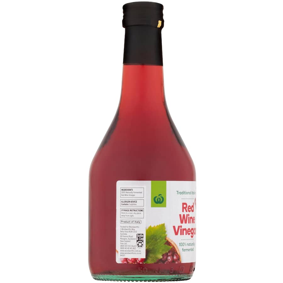Woolworths Vinegar Red Wine 500mL