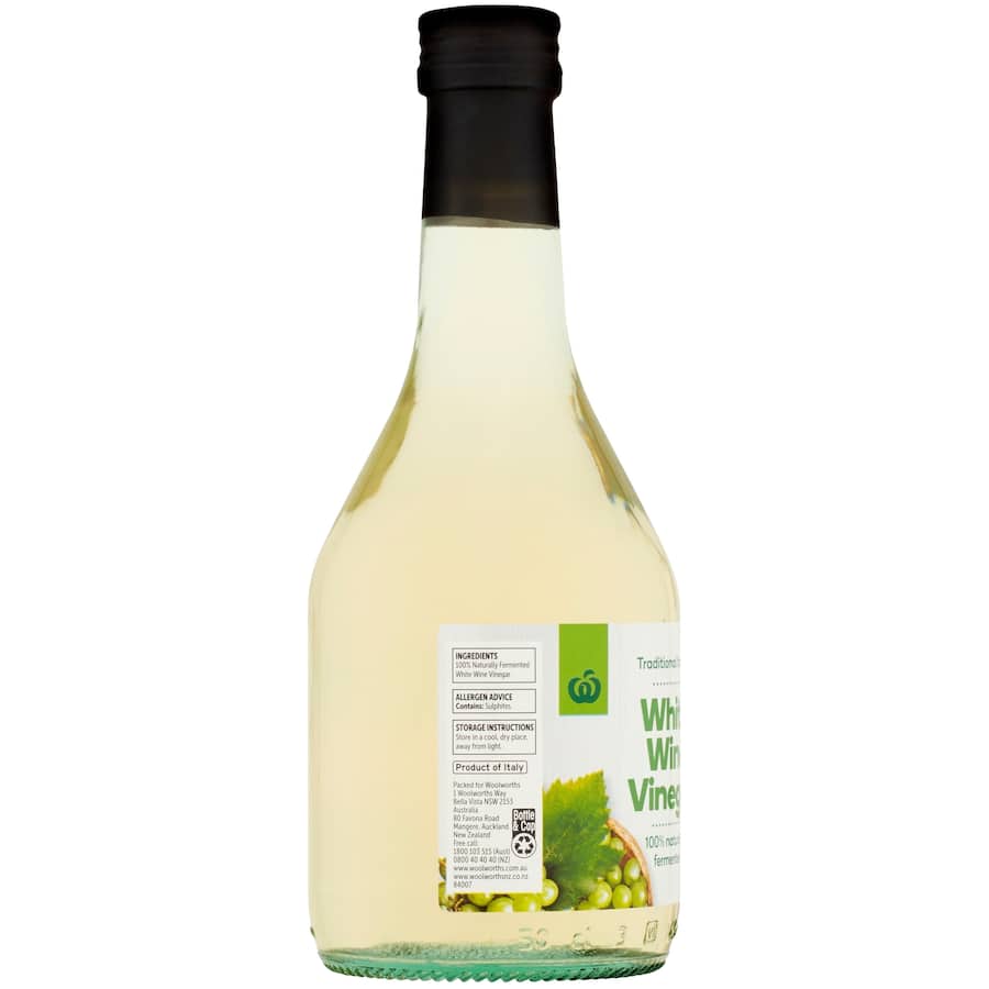 Woolworths Vinegar White Wine 500mL