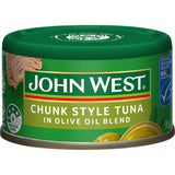 John West Chunk Style Tuna In Olive Oil Blend Tear tab can 95g