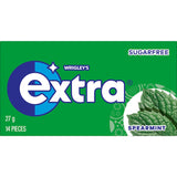 Wrigleys Extra Chewing Gum Spearmint 14 Pieces Envelope 27g