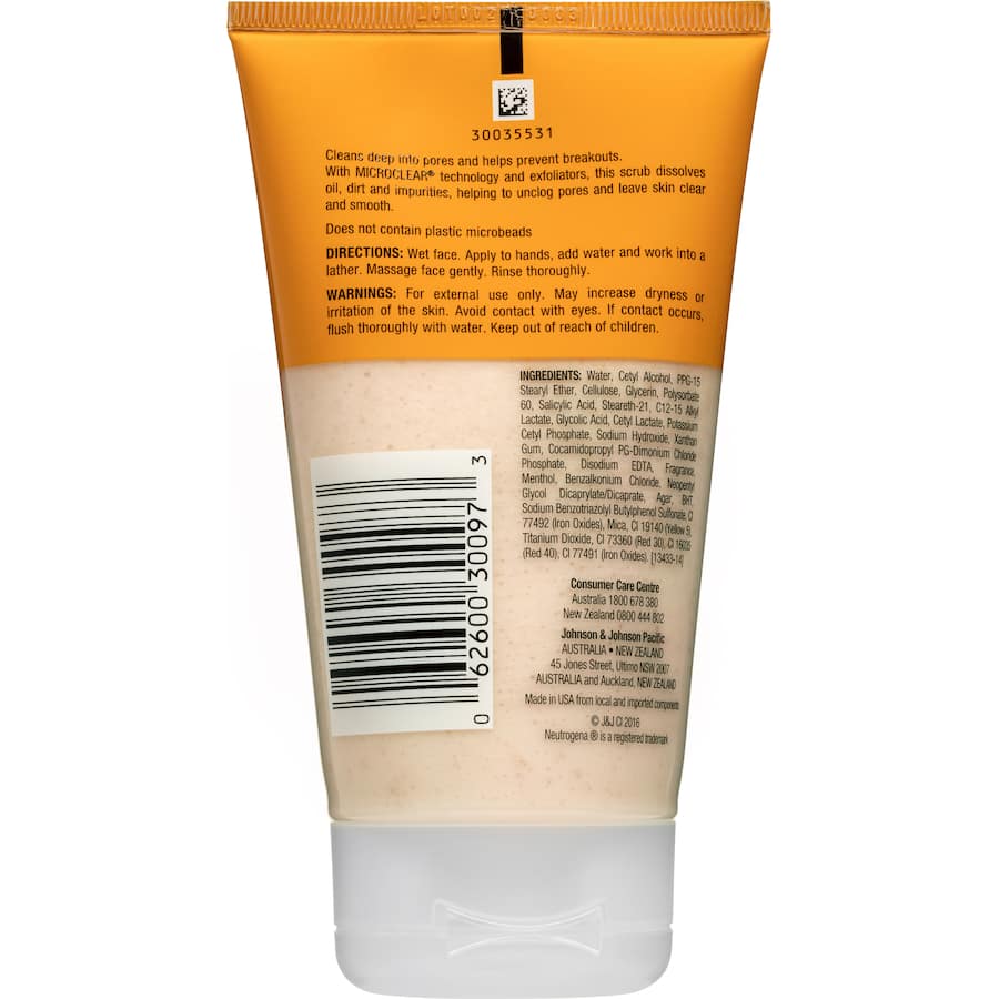 Neutrogena Facial Scrub Oil Free 125mL
