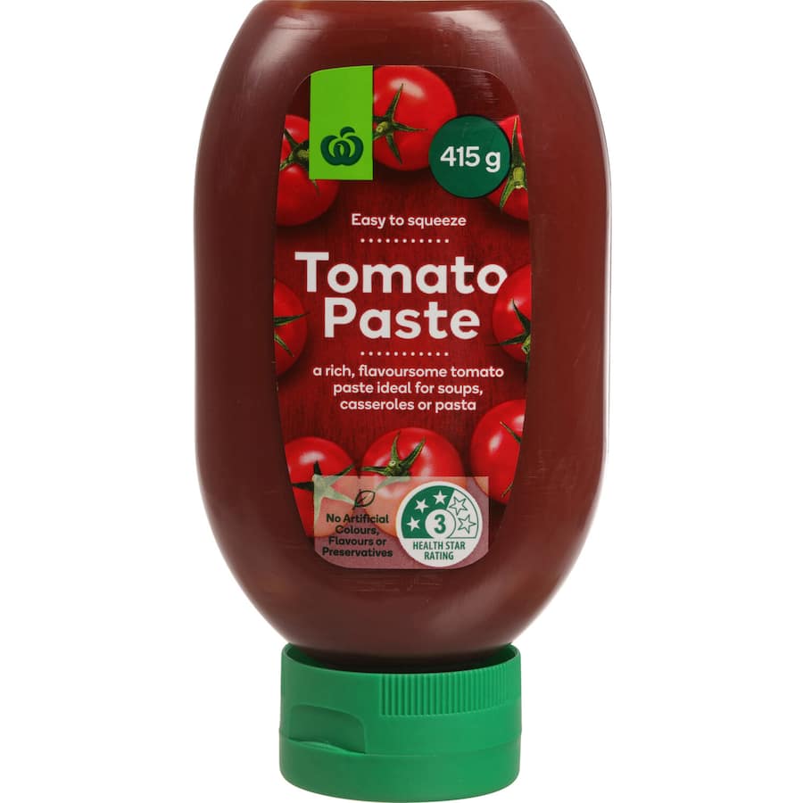Woolworths Tomato Paste  Squeeze bottle 415g