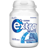 Wrigleys Extra White Chewing Gum Peppermint 46 Pieces Bottle 64g