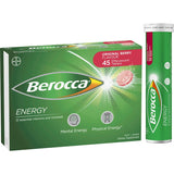 Berocca Performance Effervescent Energy Vitamin C Original Berry Pack 45 tabLets
