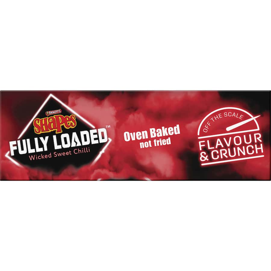 Arnotts Shapes Fully Loaded Crackers Wicked Sweet Chilli 130g