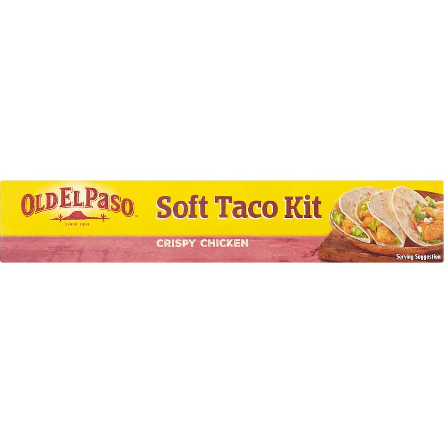 Old El Paso Soft Taco Kit Crispy Chicken 10 pack 370g
