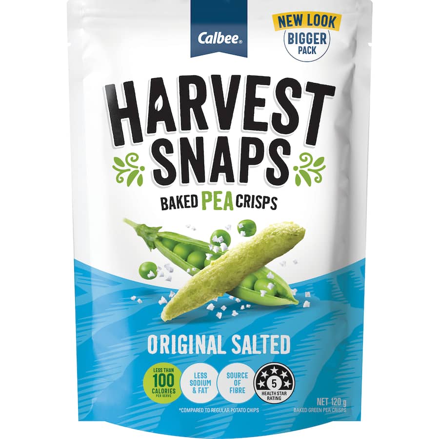 Harvest Snaps Pea Crisps Original Salted 120g