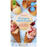 Woolworths Ice Cream Cones Waffle Plain 170g Boxed 12pack