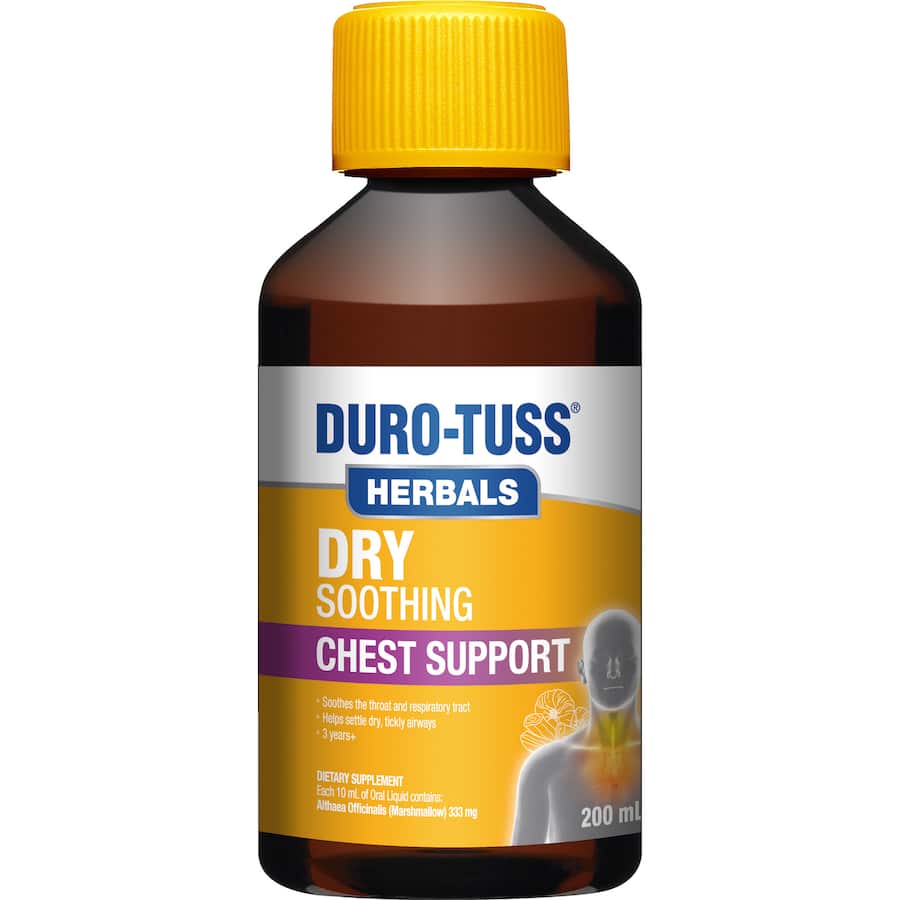 Duro-tuss Herbals Dry Soothing Chest Support  Liquid 200mL
