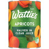 Watties Apricots Halves In Clear Juice  Can 410g