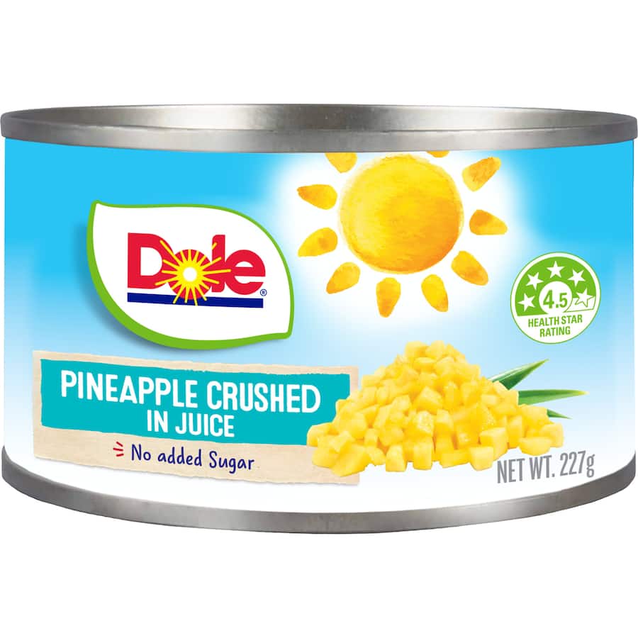 Dole Pineapple Crushed In Juice Can 227g