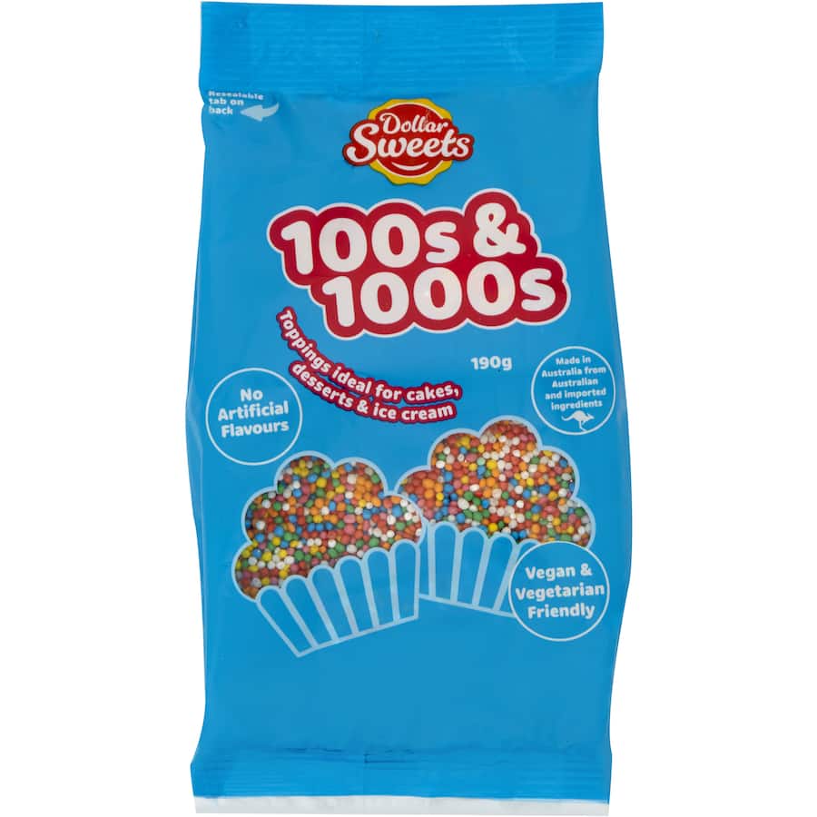 Dollar Sweets Sprinkles 100s & 1000s Bag 190g