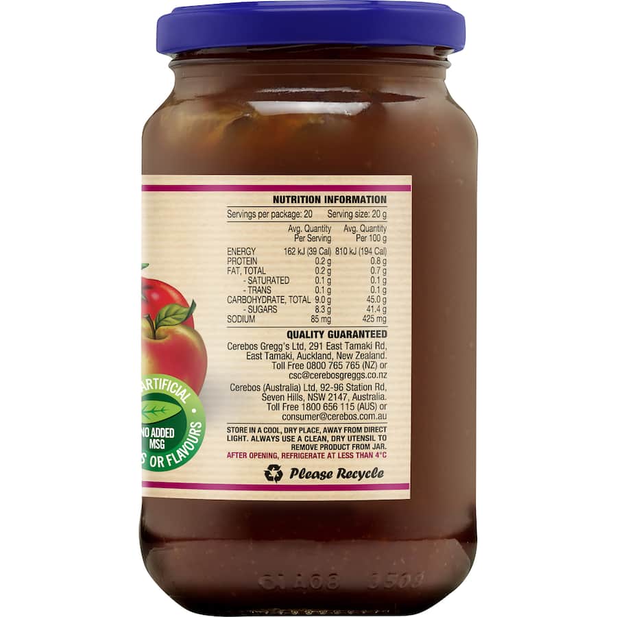 Cerebos Sweet Fruit Chutney  Jar 400g
