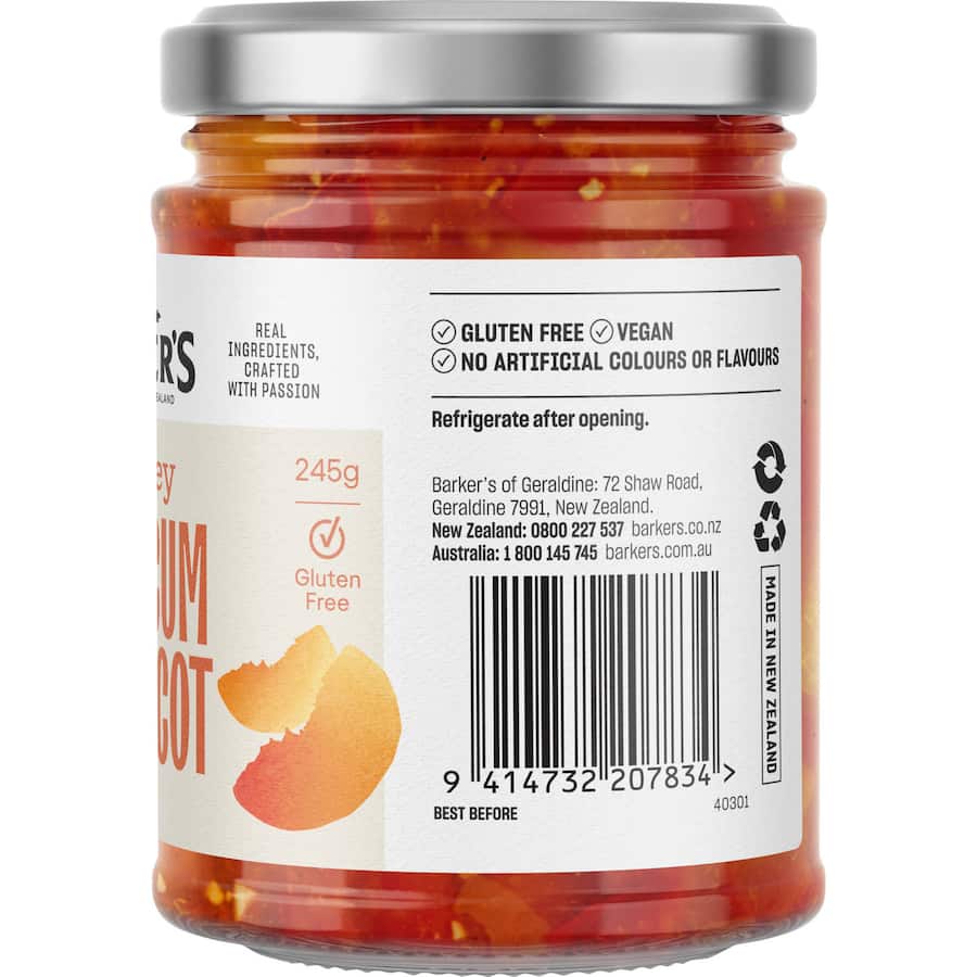 Barkers Chutney Capsicum & Apricot 245g