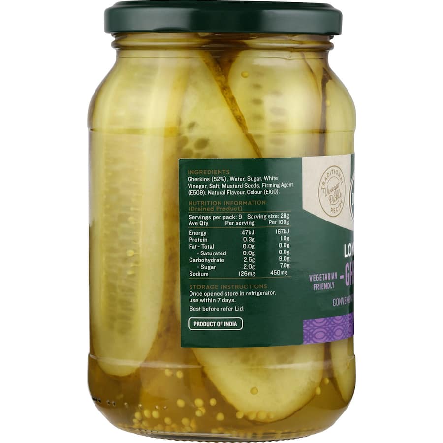 Delmaine Gherkins Long Sliced 480g