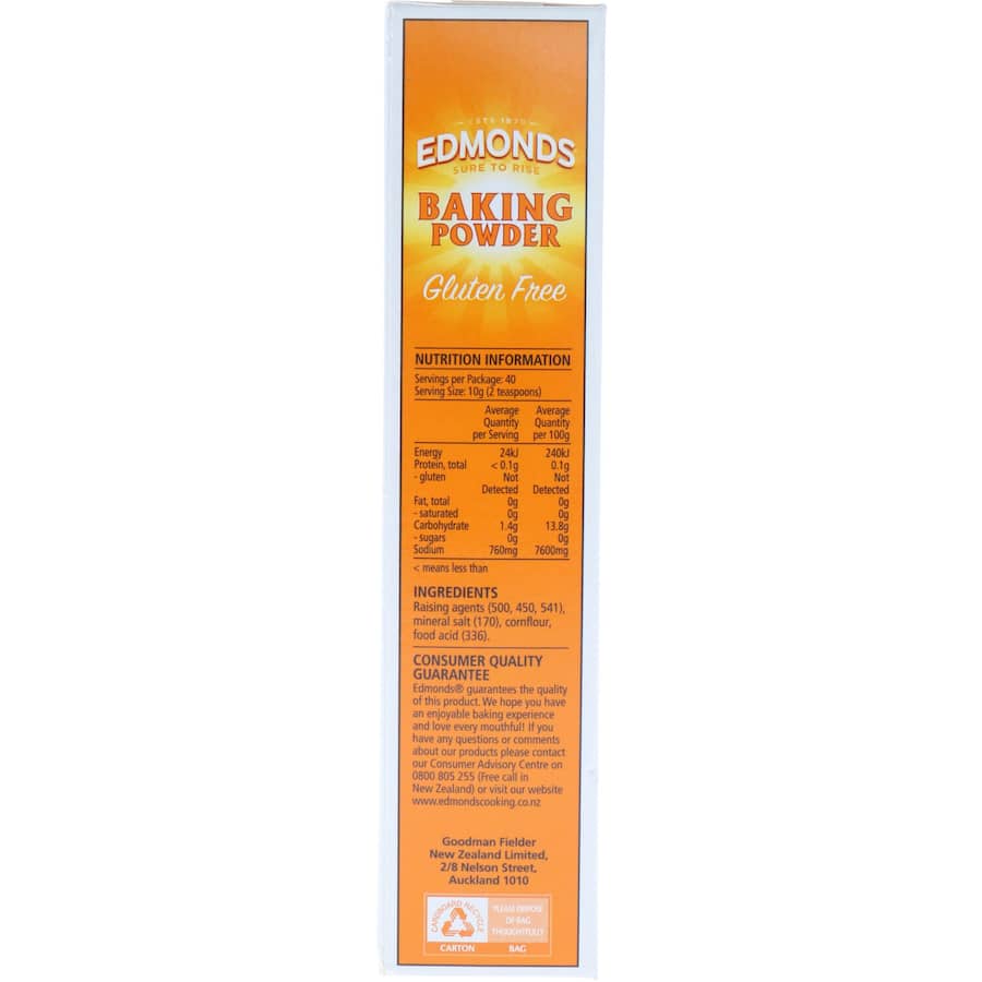 Edmonds Baking Powder  Box 400g