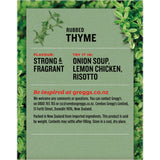Greggs Thyme Rubbed Box 15g