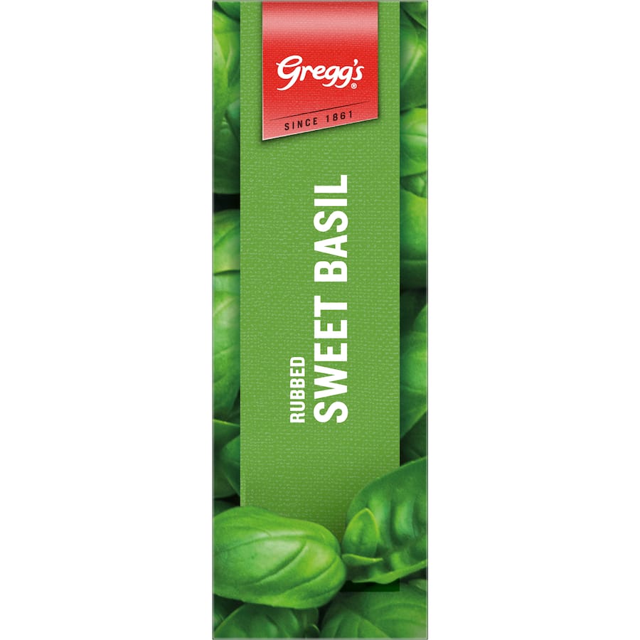 Greggs Basil Sweet Rubbed Box 10g