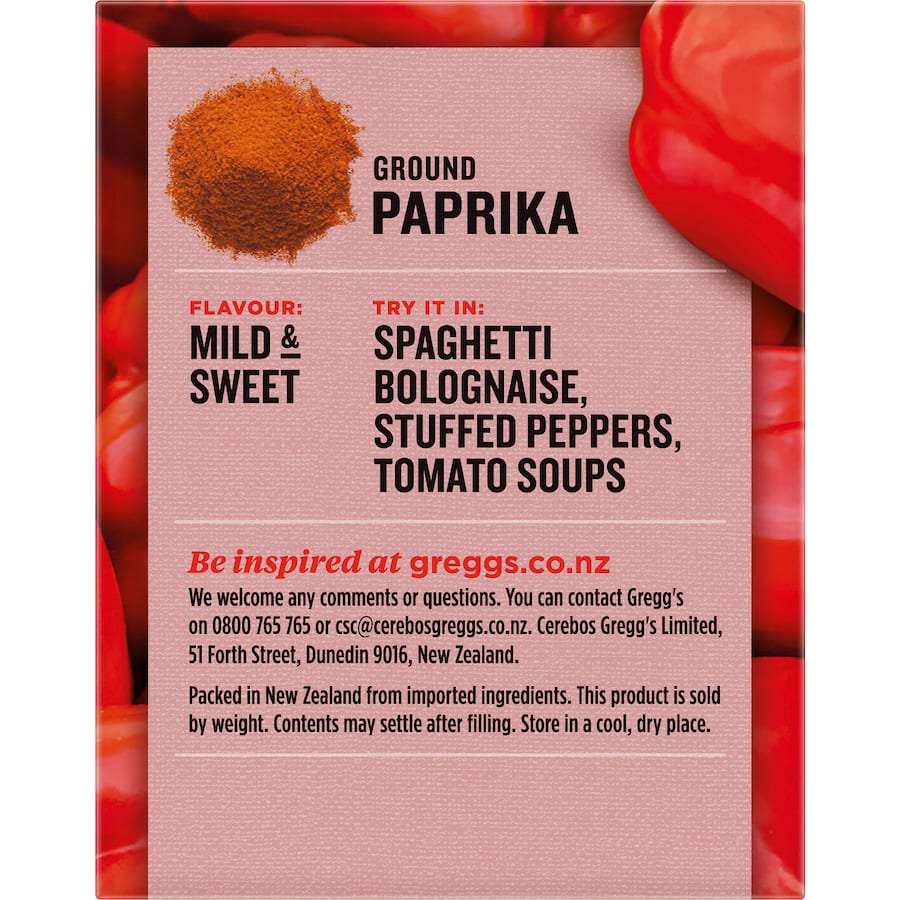 Greggs Paprika Ground Box 40g